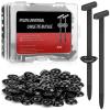 100 PCS Universal Auto Zip Tie Buckles, Upgraded Nylon Cable Ties and Fastener Clips for Automotive Bumper & Underbody Panel Repair, Tool-Free DIY Essential (Black, with Case) view 1
