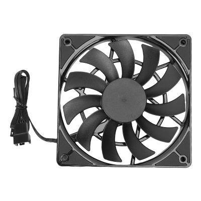 Yosoo Health Gear CPU Fan Computer Fan PC Fan 4.72in 4Pin PWM 2500RPM Double Bearing 64.5CFM 32.5dba with 11 Blades and Silicone Pads for Case Cooler and CPU Cooler
