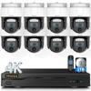 (4K PT Wide-Angle) Outdoor Wired Security Camera System Video Surveillance Cameras for Home Security Systems Camera DVR view 1