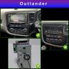 7" Android 14 Double Din Car Stereo Radio for Mitsubishi Outlander 2014-2020 Touch Screen GPS Navigation Head Unit Radio with Wireless Carplay Android Auto GPS Bluetooth WiFi FM RDS SWC Backup Camera view 2