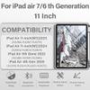 BQDIYOO Case for iPad Air 11-inch M3/M2 (2025/2024), Folio Cover with Pencil Holder for iPad Air 7th 6th 11"/Air 5th 4th Gen 10.9 inch Case with Backlit Detachable Bluetooth Keyboard, Grey view 2