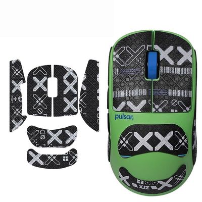 Mouse Anti-Slip Grip Tape, Grips Stickers for Pulsar X2CL Crazylight XS-1 X2CLcl Gaming Mouse,Black White Full