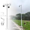 Blazea Outdoor Surveillance Camera Pole Detachable, Universal Security Camera Pole for Yard, Segmented Camera Ground Stake Mount with Screws(5m (16.4ft))