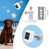 Aosekaa Outdoor Security Camera Bracket Outdoor Camera Mount Easy Installation Stainless Steel Mounting Bracket for Indoor Dormitory, White view 3