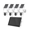 AKAVIG Solar Power 4MP Security Camera System with LCD Monitor NVR and 4 Cameras, Outdoor Wireless WiFi Solar Surveillance Cameras Kit with Two-Way Audio, Color Night Vision view 1