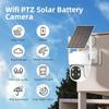 AKAVIG Solar Power 4MP Security Camera System with LCD Monitor NVR and 4 Cameras, Outdoor Wireless WiFi Solar Surveillance Cameras Kit with Two-Way Audio, Color Night Vision view 2