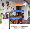 AKAVIG Solar Power 4MP Security Camera System with LCD Monitor NVR and 4 Cameras, Outdoor Wireless WiFi Solar Surveillance Cameras Kit with Two-Way Audio, Color Night Vision view 4