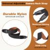 PATIKIL Camera Strap, 1.2" Width Nylon Adjustable Universal Neck Shoulder Strap for DSLR SLR Compact Cameras Smart Phones, Gray view 3