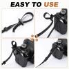 PATIKIL Camera Strap, 1.2" Width Nylon Adjustable Universal Neck Shoulder Strap for DSLR SLR Compact Cameras Smart Phones, Gray view 4