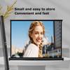 30/40/50in Small Portable Projection Screen Retractable for Camping, 16:9 HD Mobile Projector Screen with Stand, Tabletop Movie Screen for Indoor Outdoor(50in 16:9) view 2
