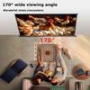 30/40/50in Small Portable Projection Screen Retractable for Camping, 16:9 HD Mobile Projector Screen with Stand, Tabletop Movie Screen for Indoor Outdoor(50in 16:9) view 3