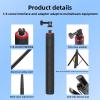 Keenso Action Camera Tripod Extendable Selfie Stick with Wireless Remote, 4 Levels Adjustment, 360 Ball Head Camera Tripod for Action 4, Fit for Pocket 3 (1.4m/55in) view 4