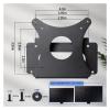 Monitor Wall Mount Adapter BracketCompatible for Samsungfor LS27R750QEWXXL LS27R750QEEXXV LS32R750UEWXXLTV Accessories(27inch) view 3