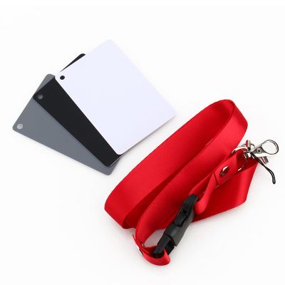 Yosoo Health Gear Grey White Balance Card 18% Exposure Photography Cards, 3 in 1 Digital Color Correction Set Custom Calibration Camera Checker