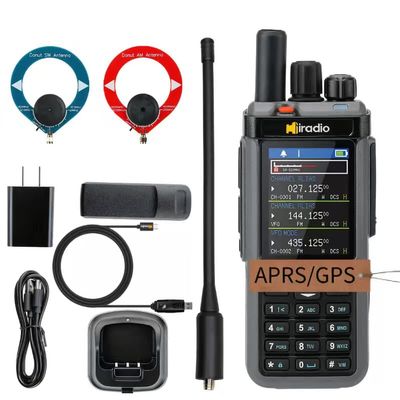 Y23UV-98PLUS 10W Multiband Two-Way Radio with CB/SSB/HF, GPS APRS, Cross-Band Repeater, 1024 CH & Donut Antenna Compatibility - High-Power Ham Radio for Amateur Communications & Outdoor Adventures
