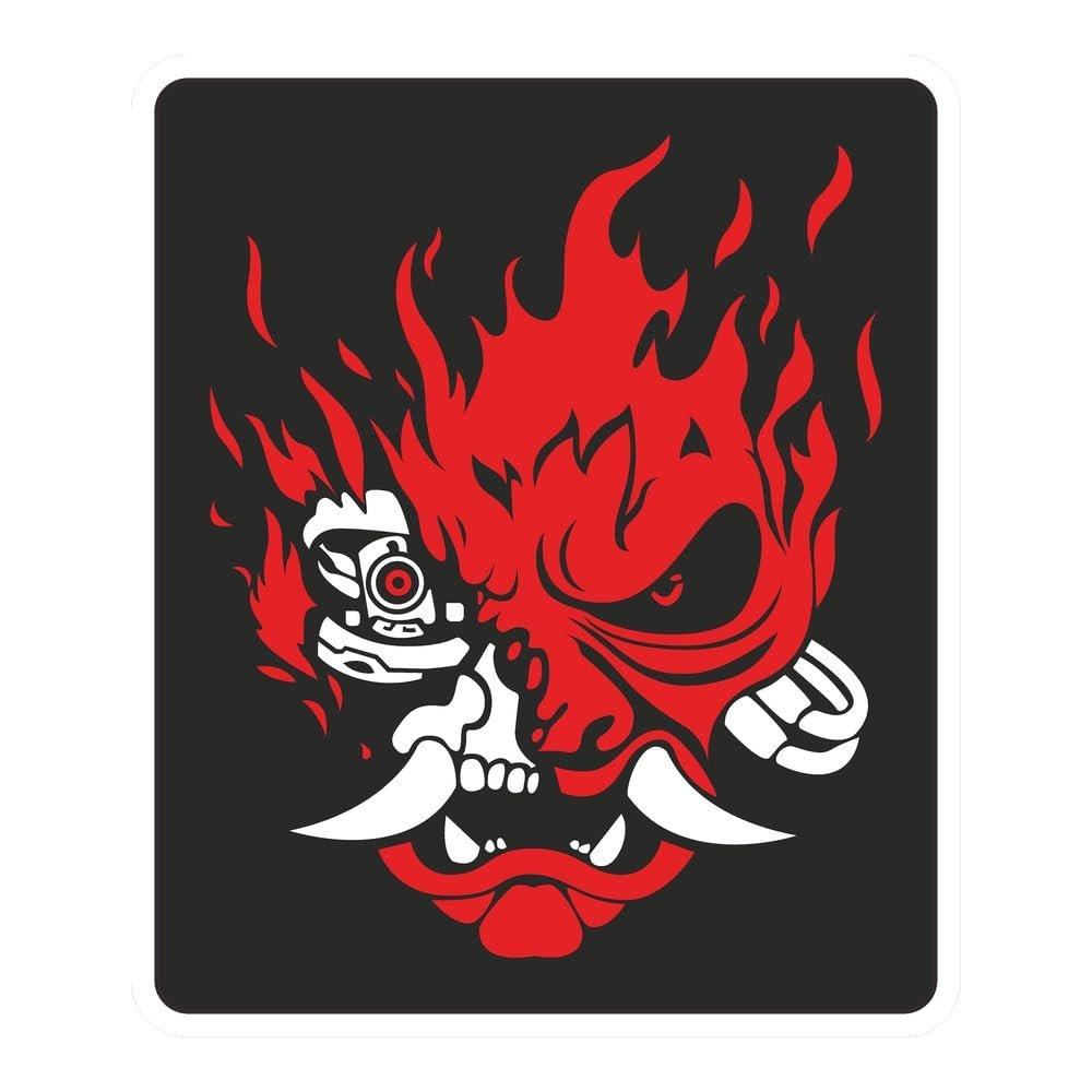 Cyberpunk Samurai Sticker (2) (Vinyl Decal, Car Laptop Window Tumbler Water Bottle) Logo Symbol