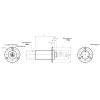 ViaGasaFamido Slip 3 Wires 30A 22mm Diameter Electrical Connector with Golden Contacts for Pan Tilt Units CCTV Robots view 2