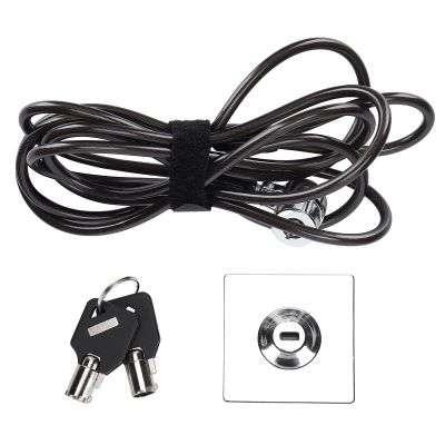 ANGGREK Security Lock for Laptop, 360 Rotating Anti Theft Cable for Laptop Monitor Projector Compatible with Multiple Devices