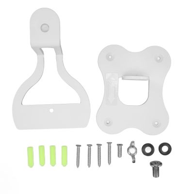 ANGGREK Support for, Wireless Speaker Wall Mount Metal Arm Base 110x90mm Thickness 3mm for Living Room or Bedroom (White)
