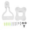 ANGGREK Support for, Wireless Speaker Wall Mount Metal Arm Base 110x90mm Thickness 3mm for Living Room or Bedroom (White) view 1
