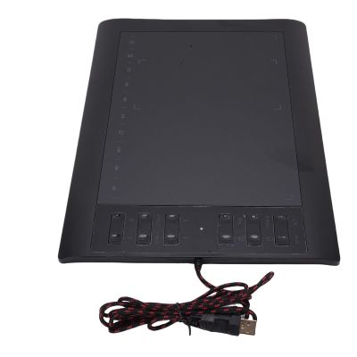 Asixxsix Graphics Drawing Tablet, 10 x 6 Inch Large Active Area Drawing Pad with 8192 Levels Pressure Sensitivity Pen and 12 Hot Keys, Graphics Tablet for Painting Design