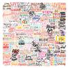 100 PCS Positive Motivational Quote Holographic Stickers Inspirational Words Waterproof Vinyl Decals, No-Repeat Perfect for Laptop Water Bottle Phone Journal Scrapbook Bumper Skateboard Luggage view 1