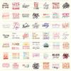 100 PCS Positive Motivational Quote Holographic Stickers Inspirational Words Waterproof Vinyl Decals, No-Repeat Perfect for Laptop Water Bottle Phone Journal Scrapbook Bumper Skateboard Luggage view 2