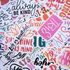 100 PCS Positive Motivational Quote Holographic Stickers Inspirational Words Waterproof Vinyl Decals, No-Repeat Perfect for Laptop Water Bottle Phone Journal Scrapbook Bumper Skateboard Luggage view 4