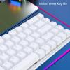 PUSOKEI 68 Key Mechanical Keyboard, RGB Backlight Blue Switch Compact 60% Wired Gaming Keyboard with Ergonomic Design, for PC Laptop Wins OS X (White) view 3