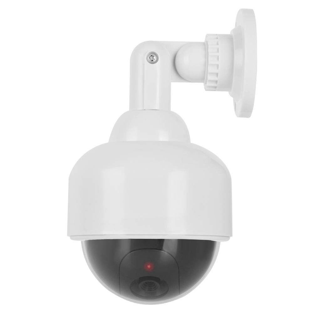 Yosoo Health Gear Fake Security Camera Dummy Surveillance Camera Fake Dome Security Camera with Flashing LED Light Water Proof for Indoor Outdoor Home Protection