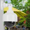 Yosoo Health Gear Fake Security Camera Dummy Surveillance Camera Fake Dome Security Camera with Flashing LED Light Water Proof for Indoor Outdoor Home Protection view 2