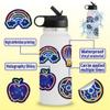 100 Pcs Water Bottle Holographic Stickers Packs Cool Cute Neon, Waterproof Vinyl Decal Holo Stickers for Adult Kids Water Bottles Laptop Scrapbooking Computer Phone Skateboard Journaling Luggage view 4