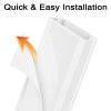 BAFOVY Wall Cable Protector, 10pcs Cord Hider Kit Paintable Cable Raceway for 2-3 Ethernet Cables Or 3-4 Copper Wires 20x10mm, Easy to Install with Strong Adhesion, Retardant PVC, view 4