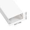 BAFOVY Peel and Stick Cable Cover Paintable Cord Hider Kit No Drilling Wire Concealer Retardant PVC Organizes 4-5 Ethernet Cables or 5-6 Copper Wires 24x14mm 10PCS view 3