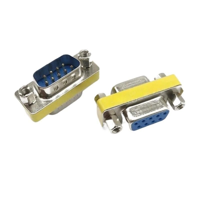 1PCS DB9 9Pin mi ni Gender Changer Adapter RS232 Serial Connector(Female to Female)