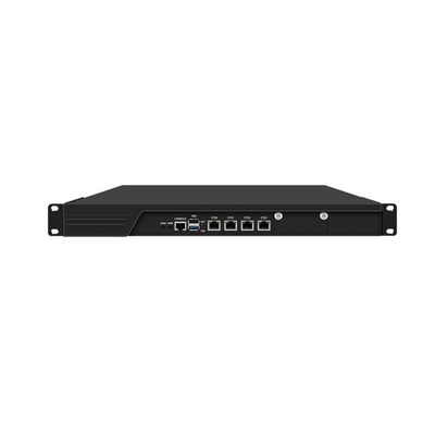 1U 19 Inch Rack Mount Firewall Appliance, OPNsense, VPN, Network Router, N100, RJ53, 4 x 226-V 2.5GbE LAN, Console, VGA, GPIO, SIM Slot, 0 RAM, 0 Storage, Barebone No System