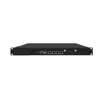 1U Cabinet Firewall Appliance 10GB, OPNsense, VPN, Network Rackmount, Intel N200, RJ54, 4 x 226-V 2.5GbE LAN, 2 x SFP+ 82599ES 10 Gigabit, GPIO, 16G RAM, 128G SSD