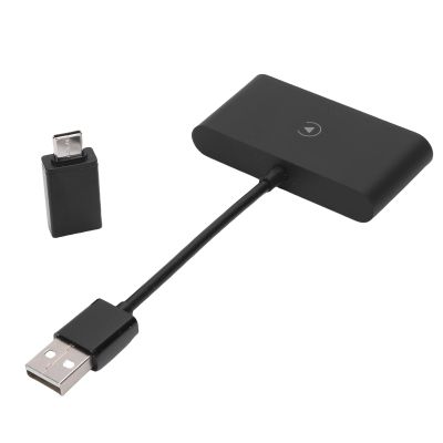 Jectse Wireless Adapter, Stable Connection Converter Box for Wireless Dongle Sync with Original Car with Wired