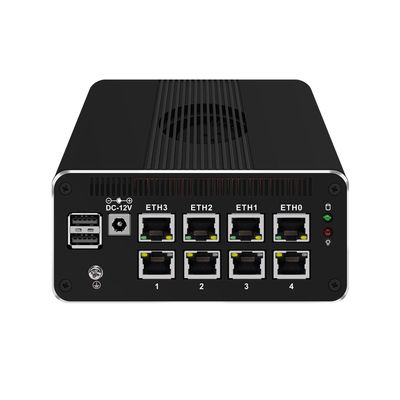 Micro Firewall Appliance, Mini PC, OPNsense, VPN, Router PC, Intel N200, RJ51, 8 x 2.5GbE I226-V, Type-C, SIM Slot, TF Slot, DP, HDMI, 6 x USB, 32G RAM, 256G SSD