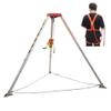 DFEDHF Confined Space Equipment Adjustable Commercial Firefighting Rescue Tripod with Self-Locking Device,Heavy Duty Aluminum Confined Space Tripod Kit with Winch and Safet, 2600LBS Winch+Safe Belt view 1