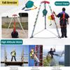 DFEDHF Retractable Lifting Tripod,Lifting and Rescue Equipment Aluminum Confined Space Tripod for Attic Access/Window Well/Sewer, Confined Spaces Falling Protector(2600LBS, 30m(98ft) view 2