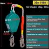 DFEDHF Retractable Lifting Tripod,Lifting and Rescue Equipment Aluminum Confined Space Tripod for Attic Access/Window Well/Sewer, Confined Spaces Falling Protector(2600LBS, 30m(98ft) view 3