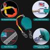 DFEDHF Retractable Lifting Tripod,Lifting and Rescue Equipment Aluminum Confined Space Tripod for Attic Access/Window Well/Sewer, Confined Spaces Falling Protector(2600LBS, 30m(98ft) view 4