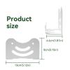shinar Metal Wall Mount Kit Compatible with TP Link Deco BE23/BE25/BE3600/ BE5000/WB7200/WB10800/WB14400 Mesh WiFi 7 System Space-Saving Bracket White (1 Pack) view 2