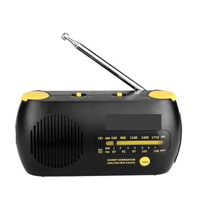 KUYBTU Tr627 Fm Am NOAA Weather Radio Emergency Sos Hand Crank Solar Receiver with Flashlight Mp3 Player Digital Recorder