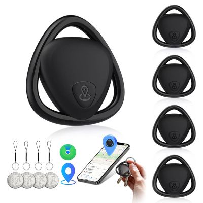 Air Tags-4 PackApple MFi Certified, Smart Tracker Tags Item Finders Work with Apple Find My (iOS Only), Air Track Locator with Sound, Tracker Tags for Keys, Luggage, Bag, Suitcases, Wallet