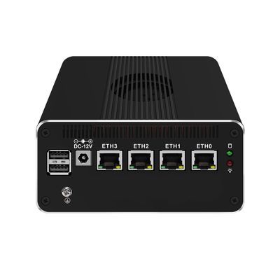 ANDAQI Micro Firewall Appliance, Mini PC, OPNsense, VPN, Router PC, N100, RJ52, 4 x 2.5GbE I226-V, Type-C, SIM Slot, TF Slot, DP, HDMI, 6 x USB2.0, 32G RAM, 128G SSD