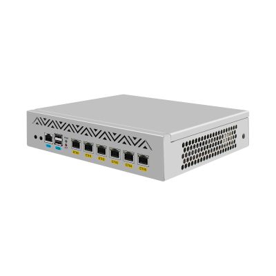 ANDAQI 9 Inches Firewall Network Security Appliance, Untangle, OPNsense, VPN, Router PC, I3 3217U, RJ64, 6 x I211 I210 LAN, Console, VGA, 8G RAM, 64G SSD