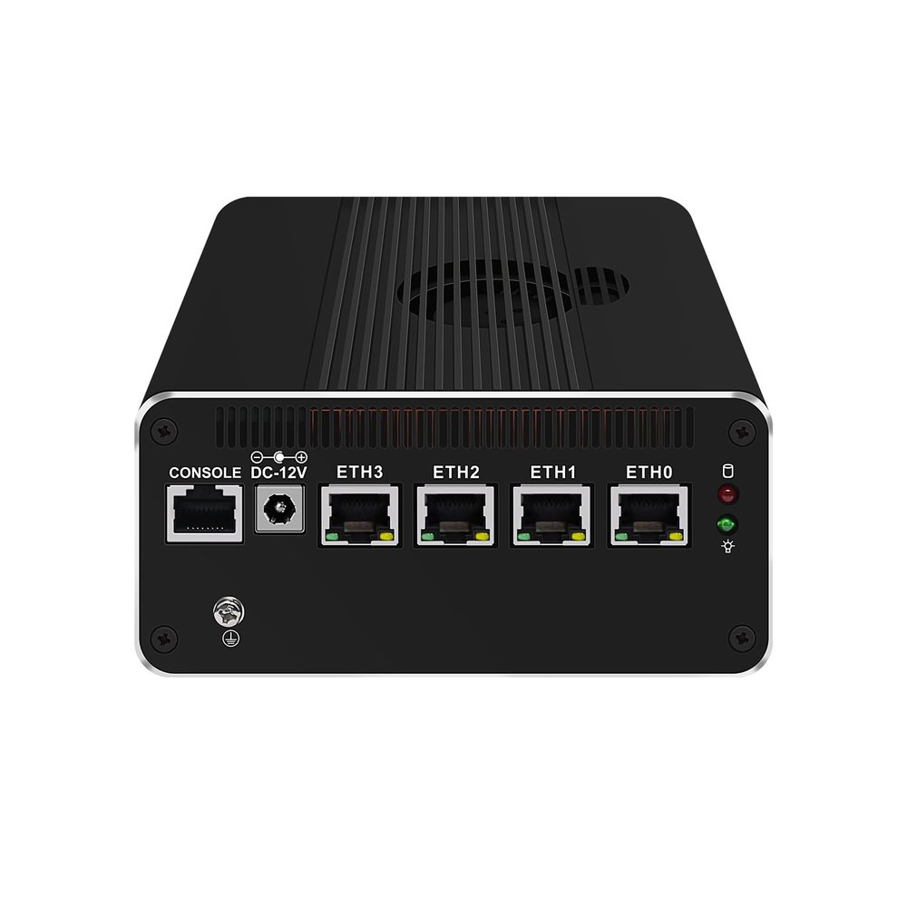 ANDAQI Micro Firewall Appliance, Mini PC, OPNsense, VPN, Router PC, I7 1165G7, RJ52, 4 x 2.5GbE I226-V, HDMI, DP, Type-C for Data/Display, Console, 8G RAM, 512G SSD