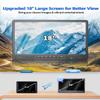 Desobry 18.2" Portable TV with Antenna, 1080P LED TV with HDMI Input/AV Input/USB Port, Small TV for Kitchen, Camping, RV, Bedroom, Patio, Indoor Outdoor Portable T V Built-in Stand view 3